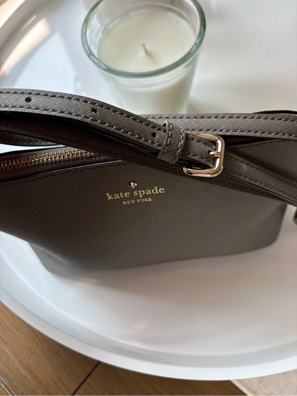Kate Spade Cedar Street Mandy Crossbody | Clock Tower Gray Taupe | NWOT Boutique